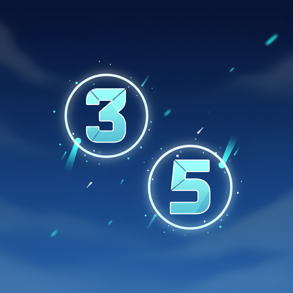 Aviamasters 2 multiplier items x3 and x5 in pale ice-blue with a white glow, floating against a dark-blue backdrop